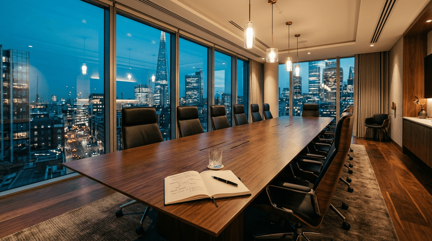 Modern executive meeting room